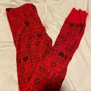 PINK holiday leggings